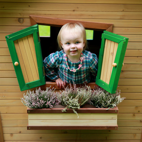 Image of AXI Alice Playhouse Bruin/groen