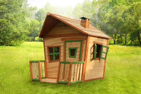 Image of AXI Jesse Playhouse Bruin/groen