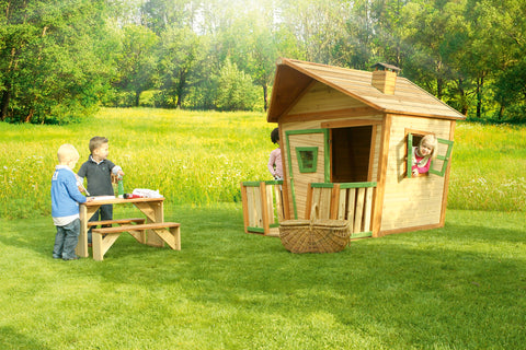 Image of AXI Jesse Playhouse Bruin/groen