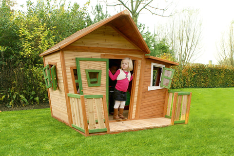 Image of AXI Lisa Playhouse Bruin/groen