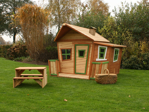 Image of AXI Lisa Playhouse Bruin/groen