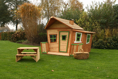 Image of AXI Lisa Playhouse Bruin/groen
