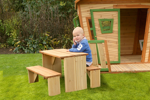 Image of AXI Lisa Playhouse Bruin/groen