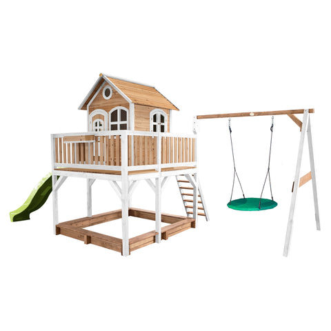 Image of AXI Liam Playhouse met Summer nestschommel Bruin/wit