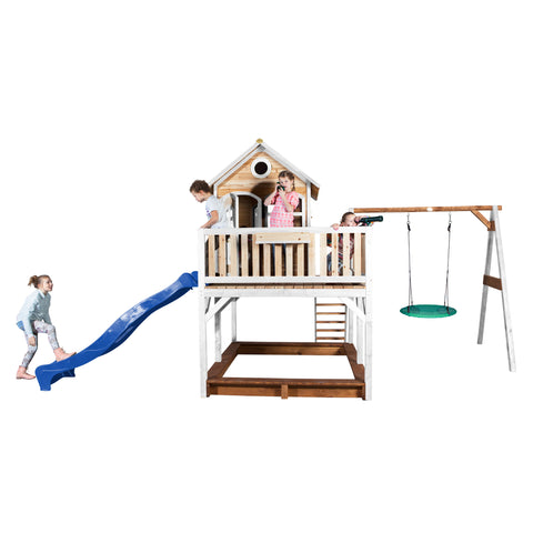 Image of AXI Liam Playhouse met Summer nestschommel Bruin/wit