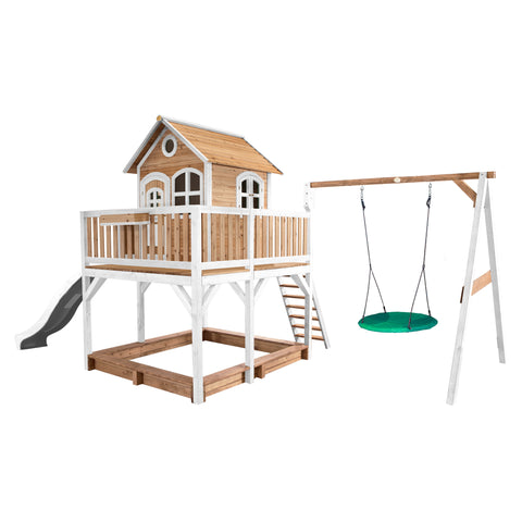 Image of AXI Liam Playhouse met Summer nestschommel Bruin/wit