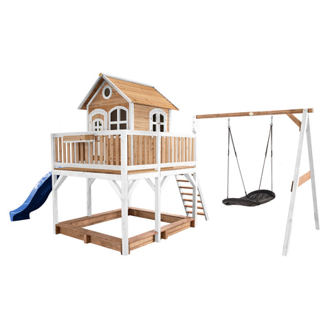 Image of AXI Liam Playhouse met Roxy Nestschommel Bruin/wit