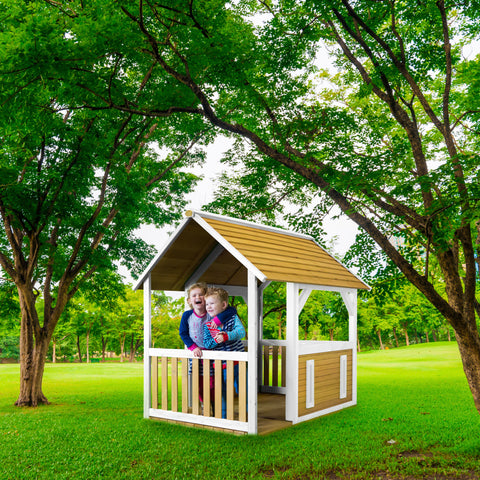 Image of AXI Forest safari Playhouse Bruin/Wit