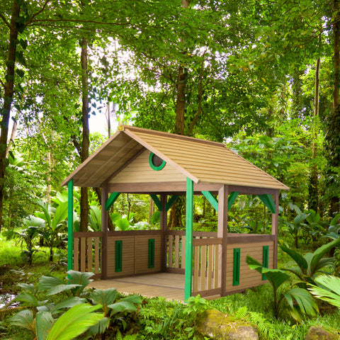 Image of AXI Zazou safari Playhouse Bruin/groen