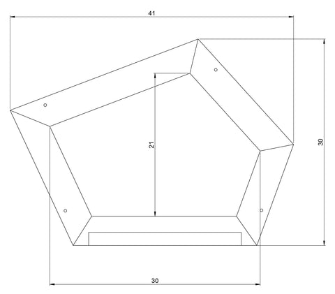 Image of Schoolbord vijfhoek