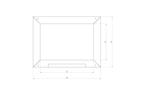 Image of Schoolbord rechthoek