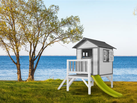 Image of AXI Lodge XL Playhouse Classic incl groene glijbaan