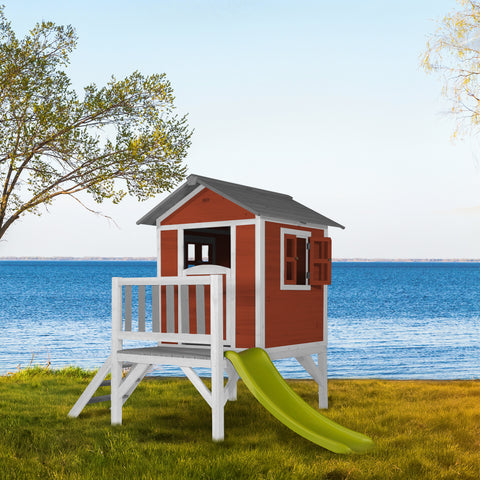 Image of AXI Lodge XL Playhouse Scandinavisch rood