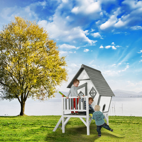 Image of Sunny Cabin XL Playhouse Grijs/Wit