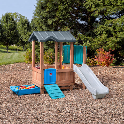 Image of Step 2 Woodland Adventure Playhouse & Slide