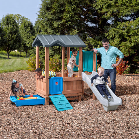 Image of Step 2 Woodland Adventure Playhouse & Slide