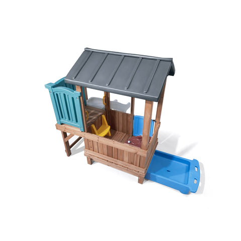 Image of Step 2 Woodland Adventure Playhouse & Slide