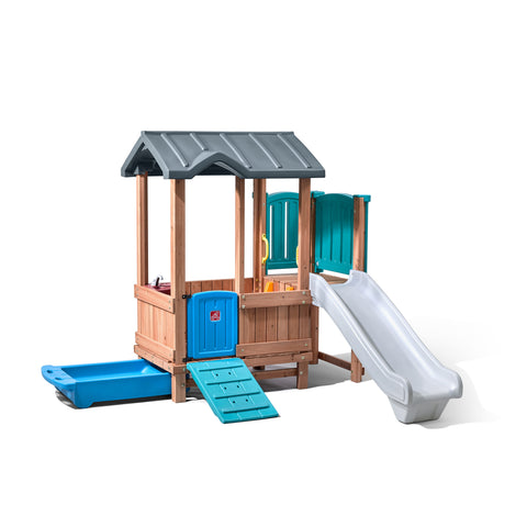 Image of Step 2 Woodland Adventure Playhouse & Slide