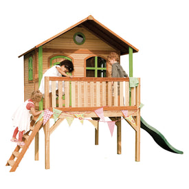 AXI Sophie Playhouse Bruin/Groen incl groene glijbaan
