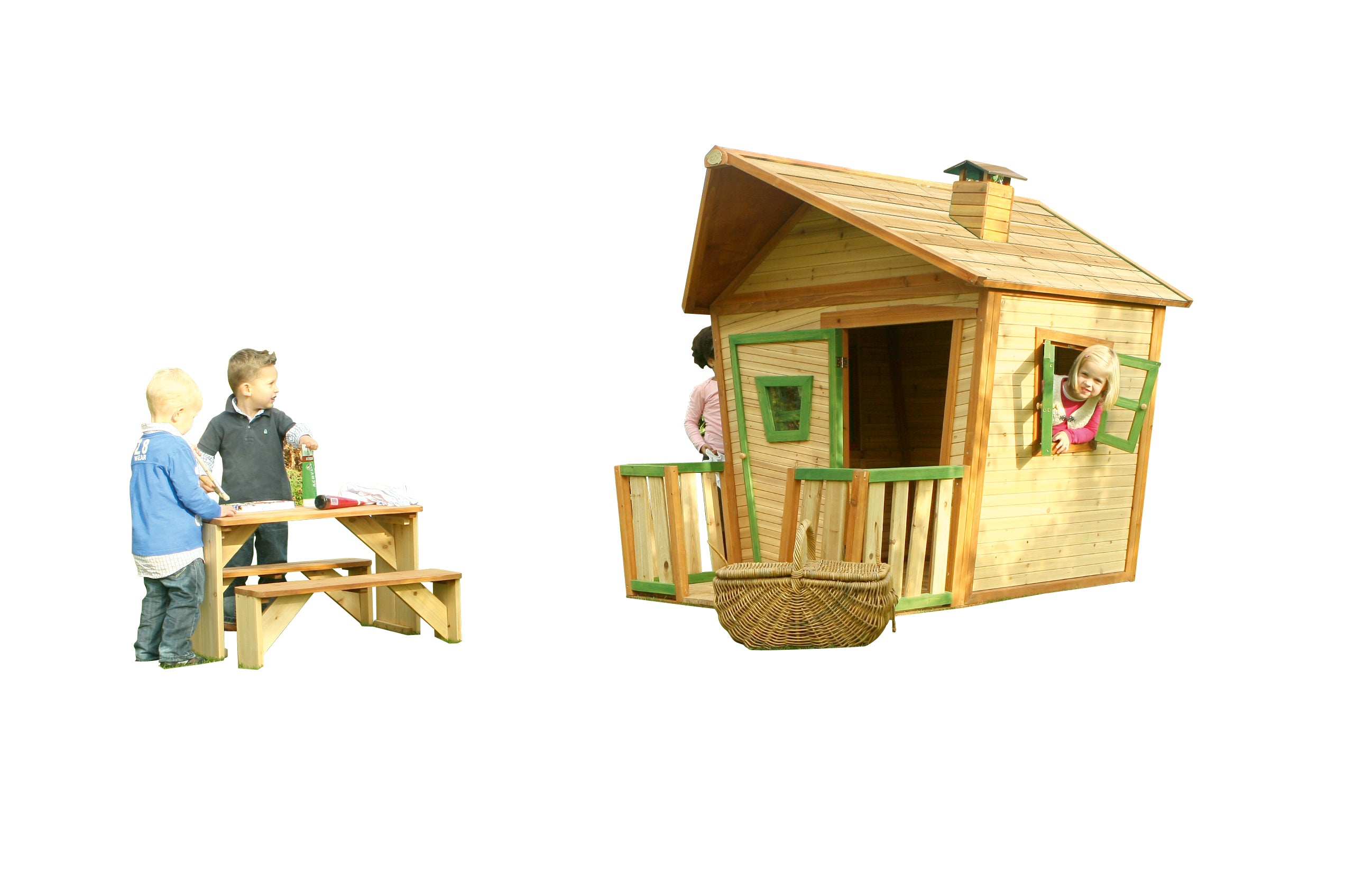 AXI Jesse Playhouse Bruin/groen