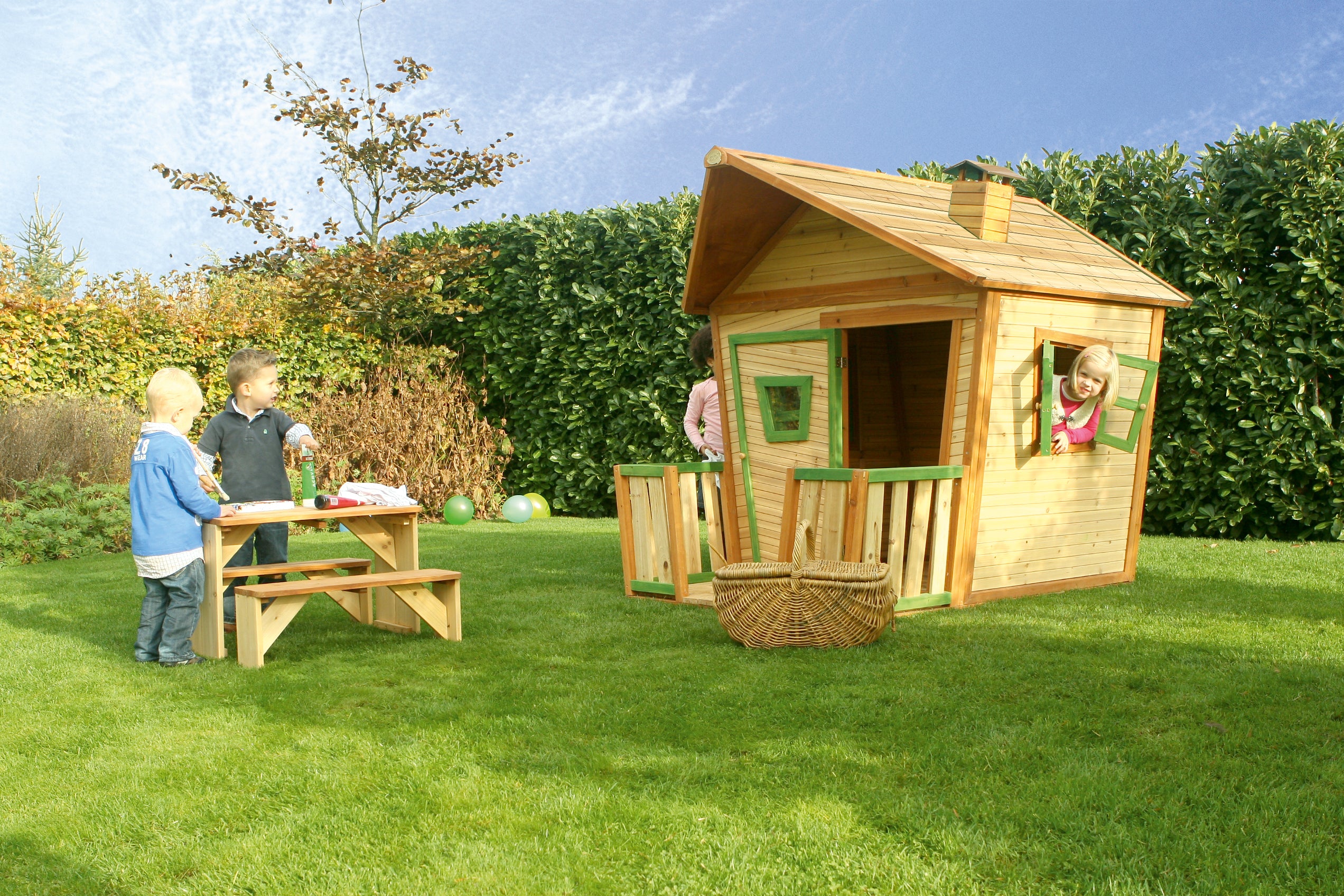 AXI Jesse Playhouse Bruin/groen