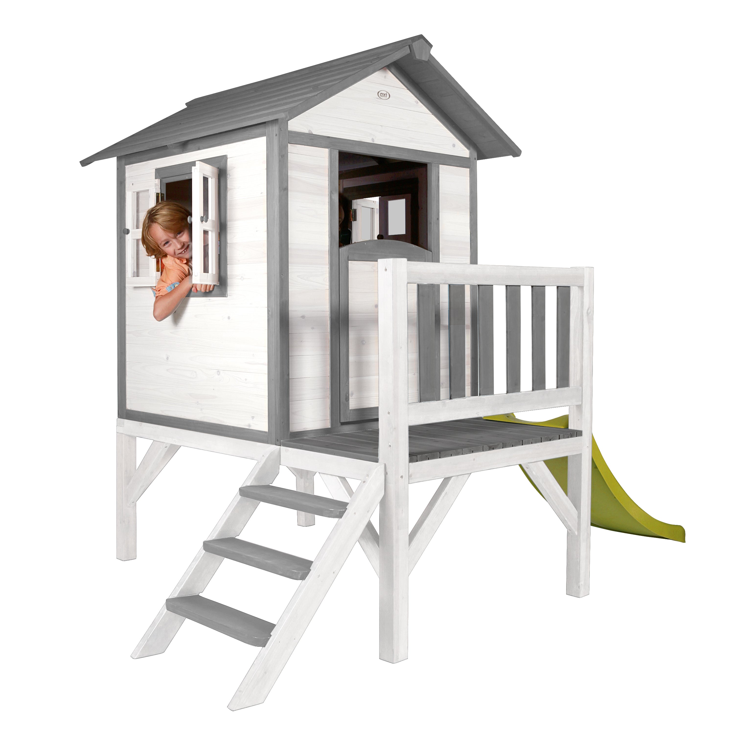 AXI Lodge XL Playhouse Classic incl groene glijbaan