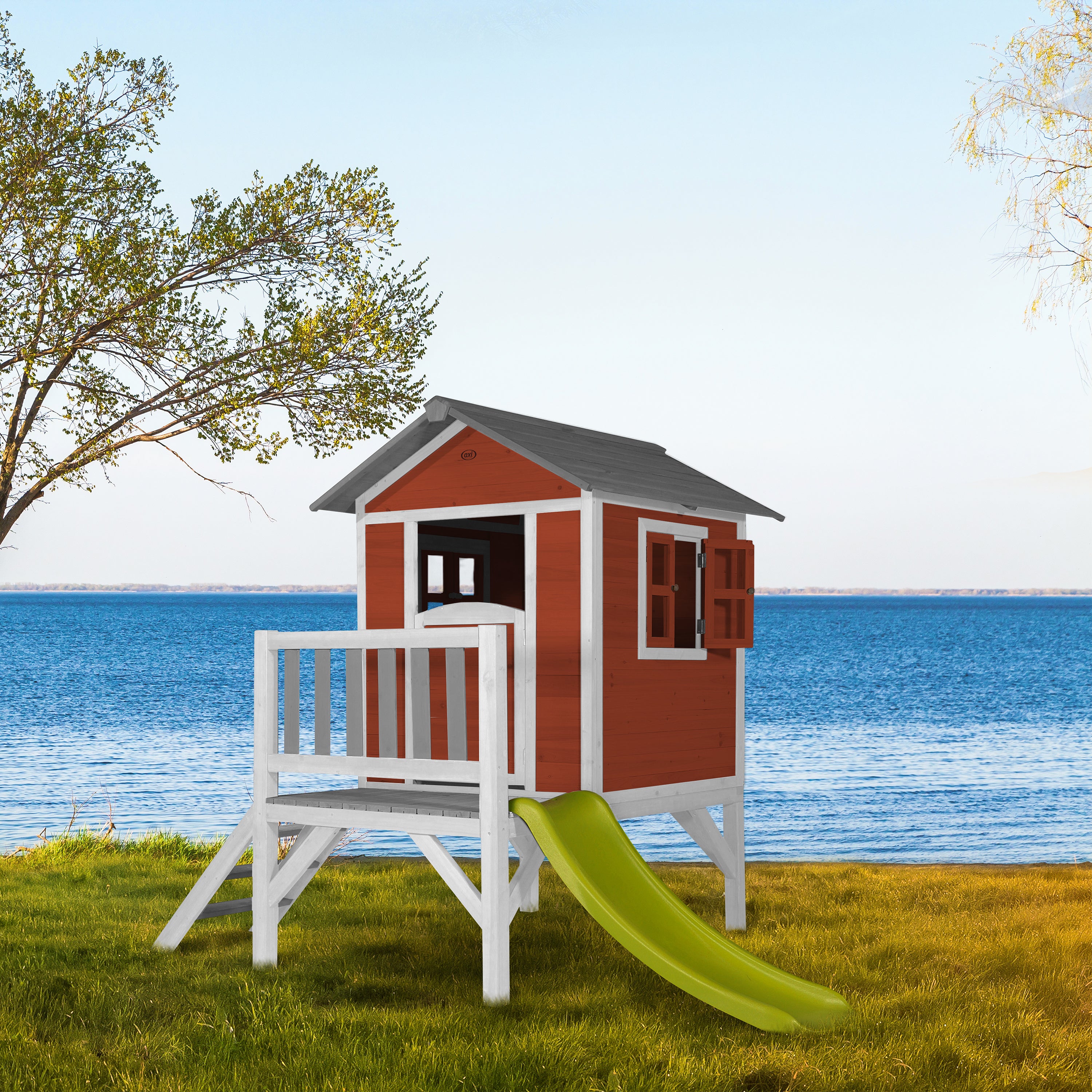 AXI Lodge XL Playhouse Scandinavisch rood