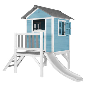 AXI Lodge XL Playhouse Caribbean Blauw incl witte glijbaan