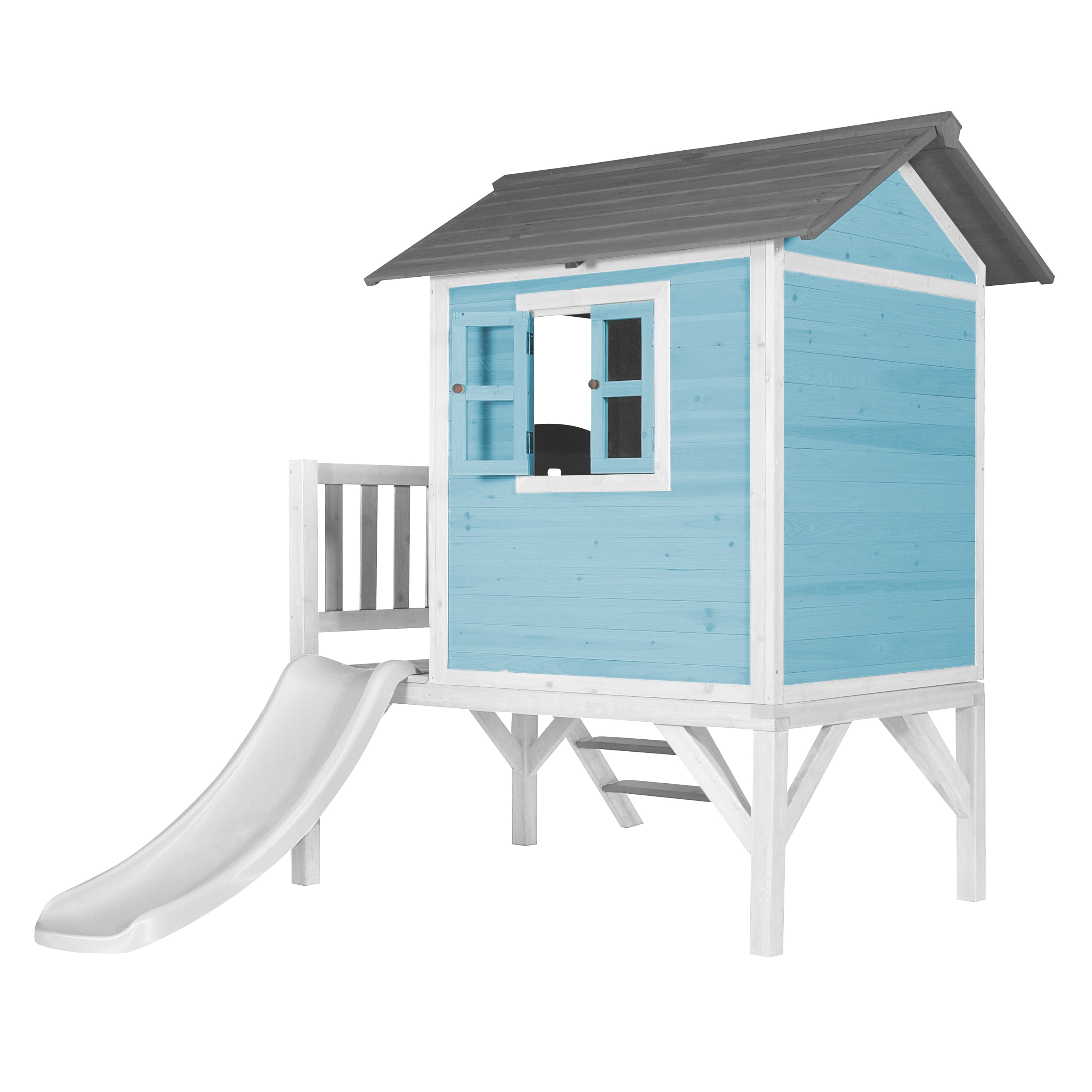 AXI Lodge XL Playhouse Caribbean Blauw incl witte glijbaan