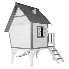 AXI Cabin XL Playhouse Grijs/Wit incl witte glijbaan