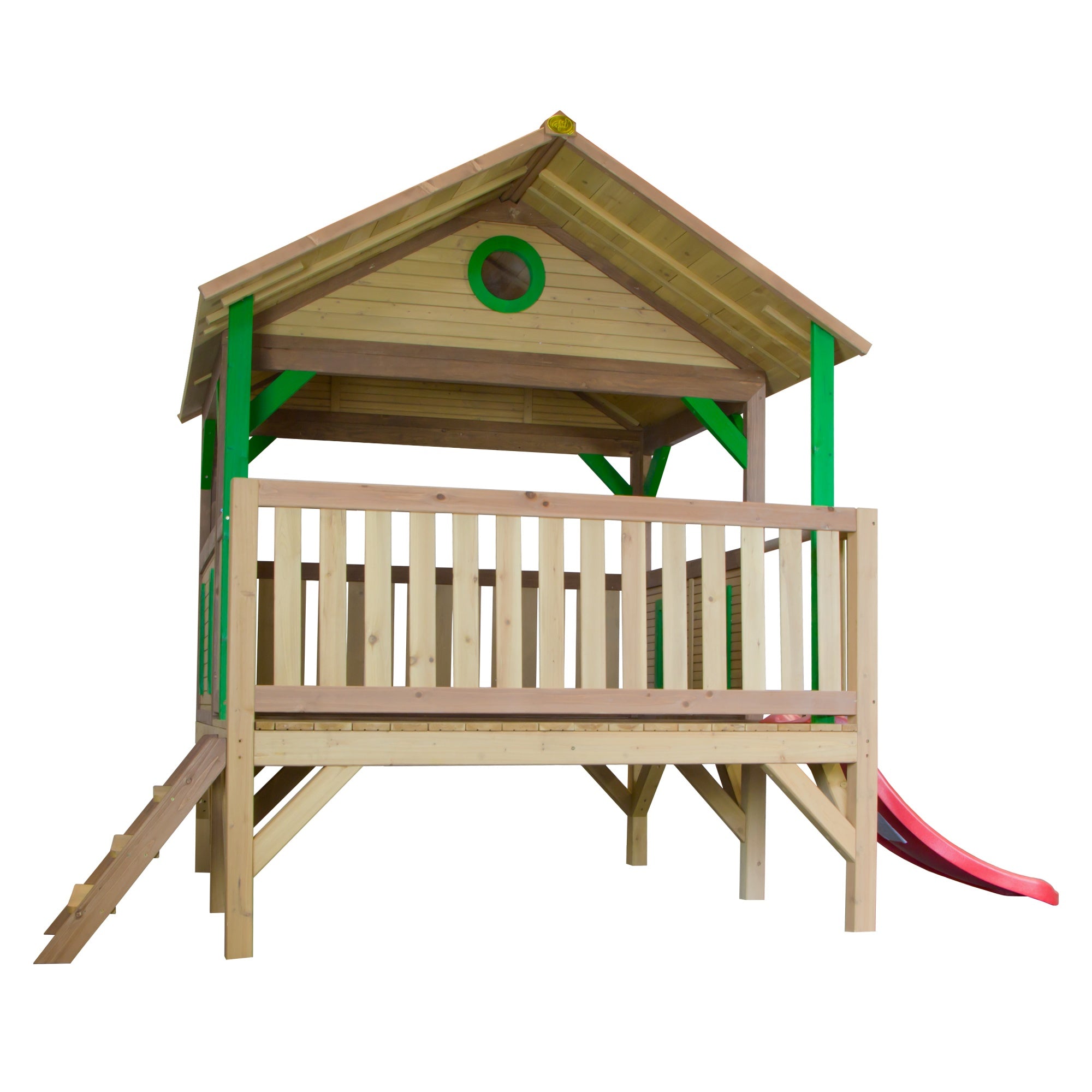 AXI Meeko PlayTower Bruin/groen incl rode glijbaan