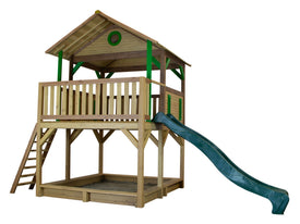AXI Simba PlayTower Bruin/groen incl groene glijbaan