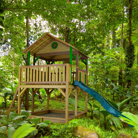 AXI Simba PlayTower Bruin/groen incl groene glijbaan